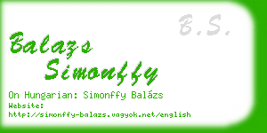balazs simonffy business card